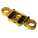 Gold anodized top triple tree clamp for 2020 Harley Softail Lowrider S