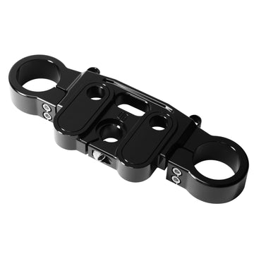 OG Top Triple Tree — 2020‑Up Harley‑Davidson M8 Softail Lowrider S & ST (FXLRS/FXLRST), black CNC 6061‑T6