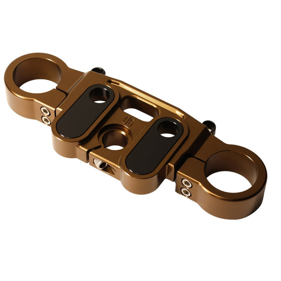 Bronze top triple tree for 2020 Harley Softail Lowrider S