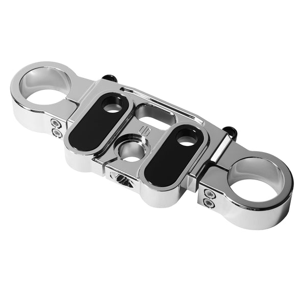 Chrome top triple tree clamp for 2020 Harley Softail Lowrider S