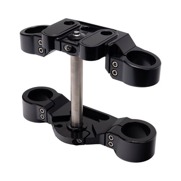 Black 2020-Up Softail Lowrider S & ST Drop 1" Triple Trees kit