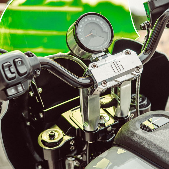 2020-Up Softail Lowrider S & ST Black Drop 1" Triple Trees kit