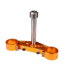 Orange lower triple tree kit for CVO touring motorcycle