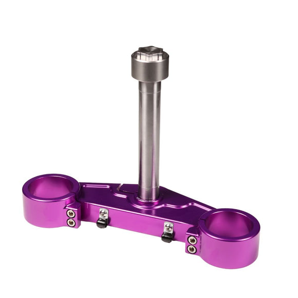 Purple CNC billet lower triple tree kit for 2023 Harley Touring CVO