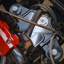 Black anodized top triple tree clamp for 2023 Harley Touring CVO