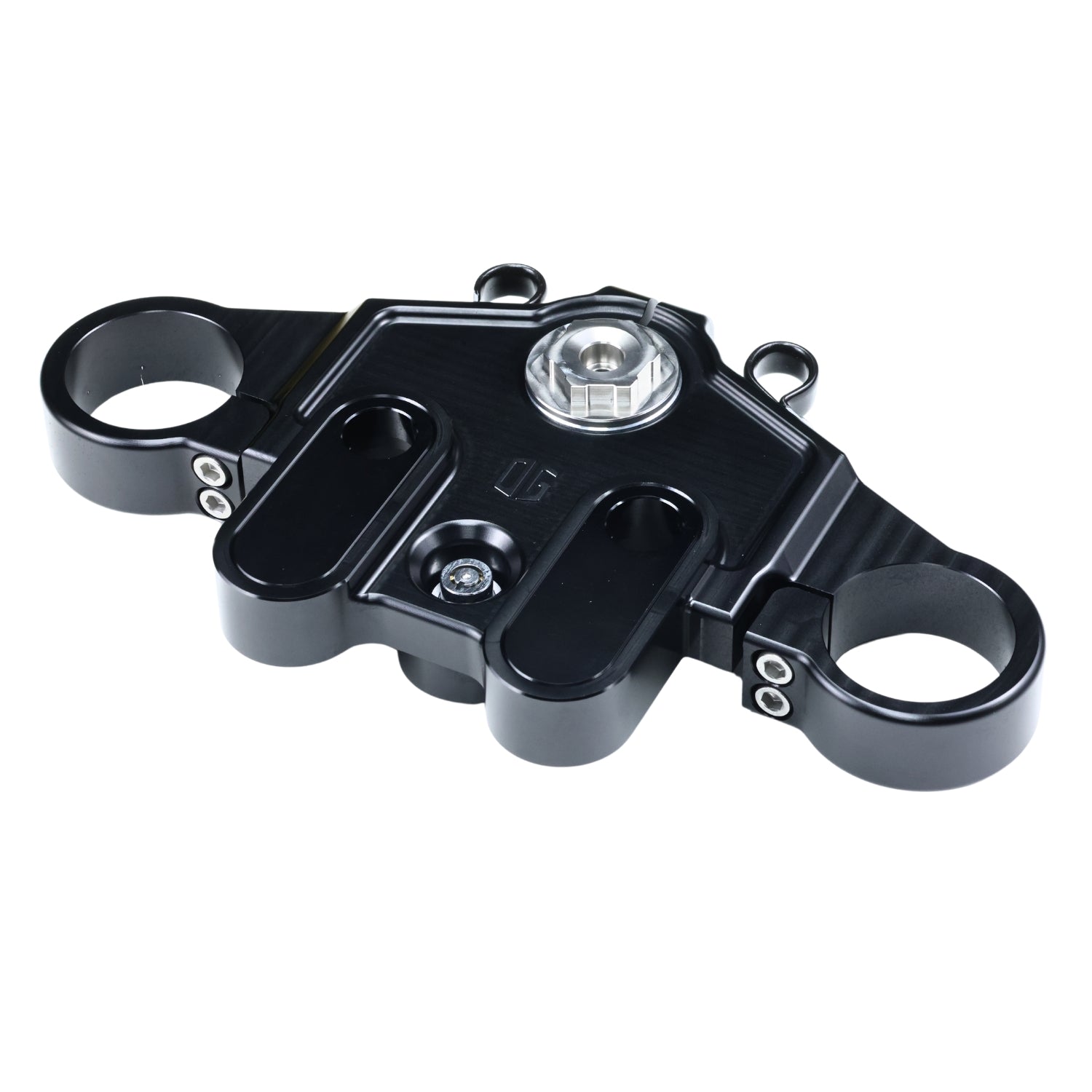 OG 2023‑Up Touring CVO Top Triple Tree — Black CNC‑machined top tree for Harley‑Davidson CVO Road Glide