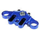 Blue anodized top triple tree clamp for Touring CVO motorcycle
