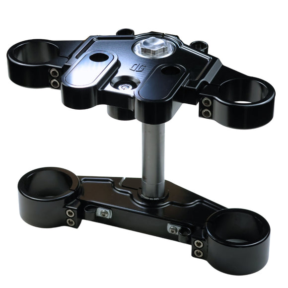 OG 2023-Up Touring CVO Triple Trees kit — CNC 6061‑T6 black anodized front-end triple tree