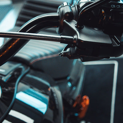 Quick-connect upper clutch cable for touring motorcycle