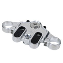 Aluminum touring top triple tree clamp for motorcycles