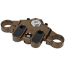 Bronze anodized motorcycle top triple tree clamp