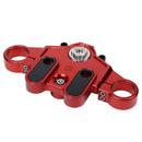 OG red anodized top triple tree clamp for touring motorcycles