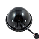 5.75-inch black motorcycle headlight bucket with wiring harness