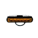 6-LED amber light bar with black housing