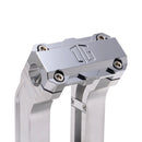 OG Aluminum 6.5 inch Pull Back Risers with Chrome Standard Top Clamp