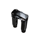 OG 6.5" Straight Risers black anodized CNC‑machined 6061‑T6 aluminum motorcycle handlebar riser pair