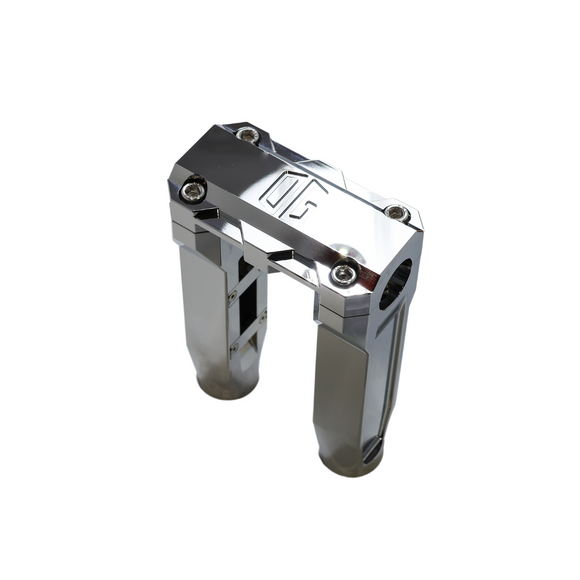 OG 6.5 chrome straight riser handlebar clamp