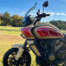 7.5-inch pull-back handlebar risers on Harley Pan America