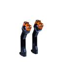 OG 7.5 Pan America pull-back handlebar risers — Black/Orange