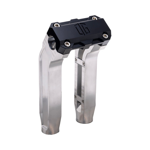 OG Aluminum 8.5 inch Pull Back Risers with Black Standard Top Clamp