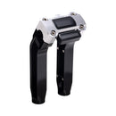 OG Black 8.5 inch Pull Back Risers with Aluminum Digital Gauge Cut Out Top Clamp