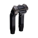 OG Black 8.5 inch Pull Back Risers with Black Chrome Digital Gauge Cut Out Top Clamp