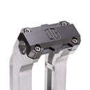 OG Aluminum 8.5 inch Straight Risers with Black Chrome Standard Top Clamp