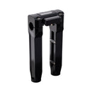 OG Black 8.5 inch Straight Risers with Black Digital Gauge Cut Out Top Clamp
