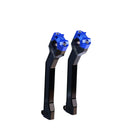 OG 9.5 Pan America pull-back handlebar risers, black with blue clamps
