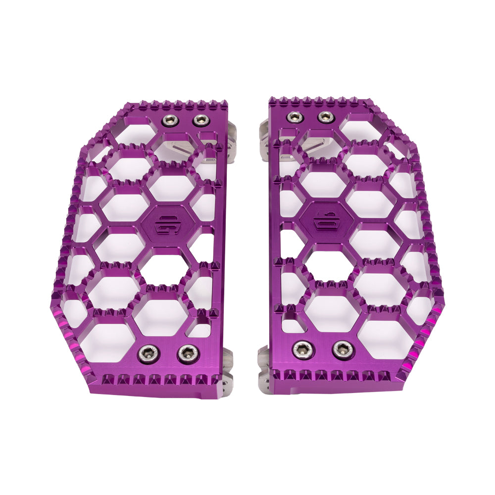 OG Bagger HoneyComp V3 Floorboards - Ultra-Grip, 6061 T6 Aluminum
