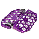 Purple OG Bagger HoneyComp V3 motorcycle floorboards