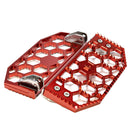 OG Bagger HoneyComp V3 red CNC aluminum motorcycle floorboards