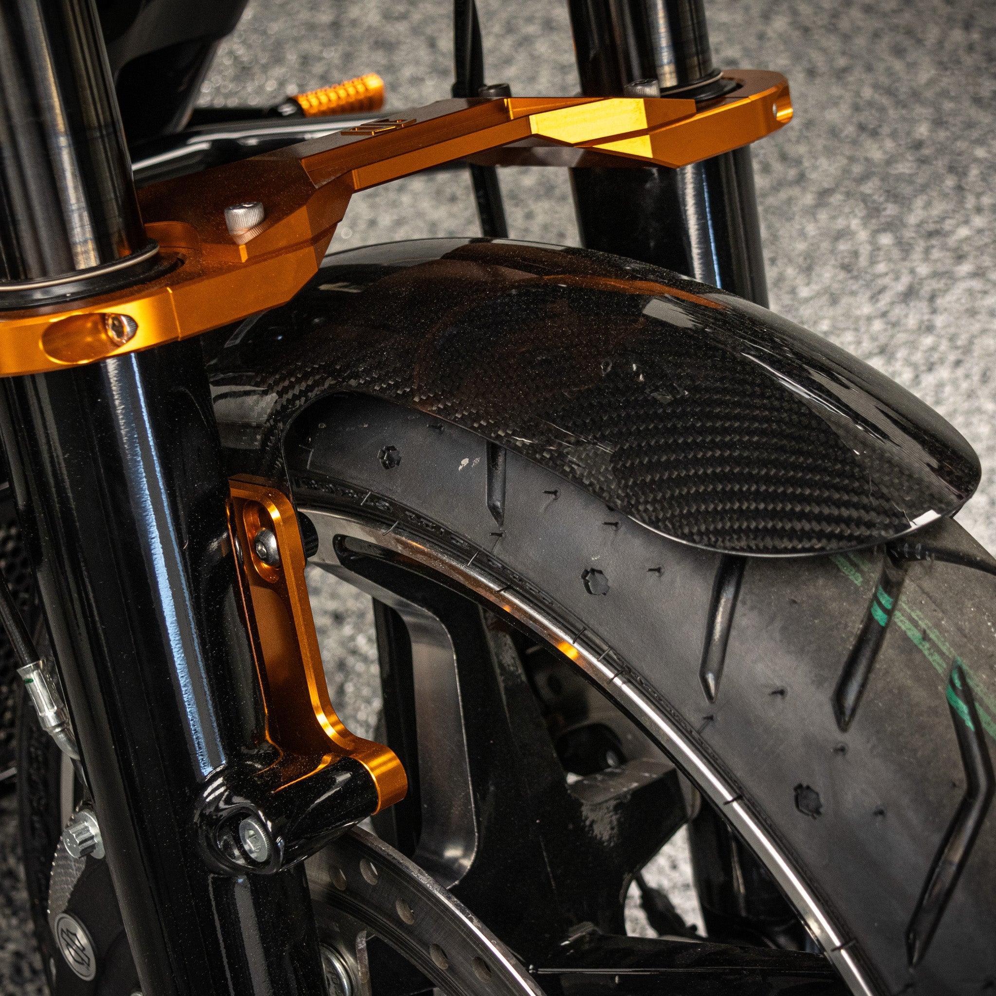 OG Bagger Shorty carbon fiber motorcycle front fender kit 2024–present