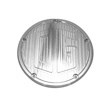 OG Big Twin aluminum derby cover, machined logo