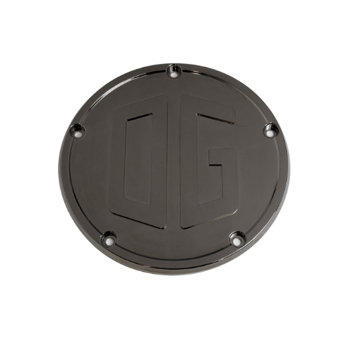OG Big Twin Derby Cover — Black Chrome