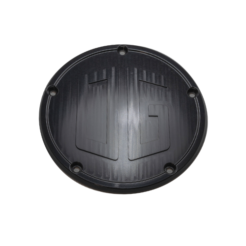 OG Twin Cam Derby Cover — CNC-machined 6061‑T6 billet aluminum, black anodized
