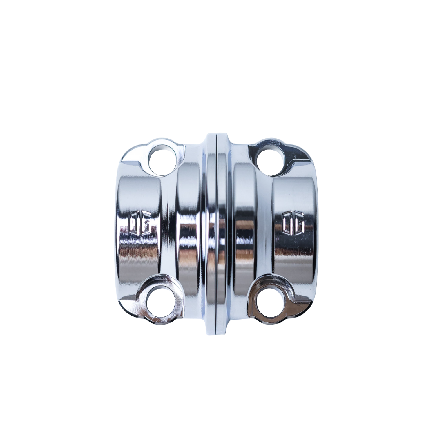 Chrome billet clutch/brake perch clamp for motorcycle handlebars