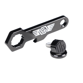 OG Billet Seat Screw kit — black billet screw, matching washer & OG bottle opener keychain