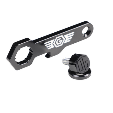 OG Billet Seat Screw kit — black billet screw, matching washer & OG bottle opener keychain