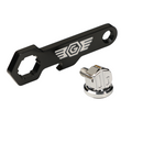 OG billet seat screw chrome with black installation wrench