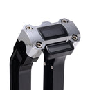 OG Chrome Digital Gauge Top Clamp on Black Risers