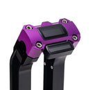 OG Purple Digital Gauge Top Clamp on Black Risers