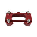 Red anodized digital gauge top clamp with mounting bolts