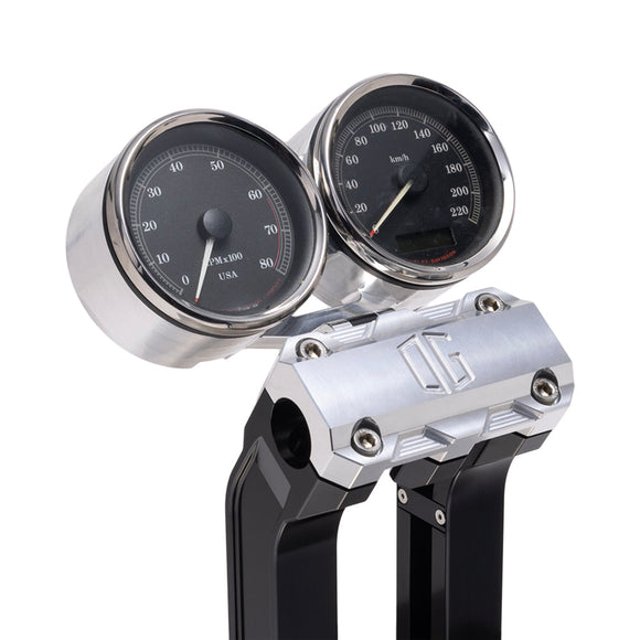OG Aluminum Dual Billet Gauge Pods Rear Mount