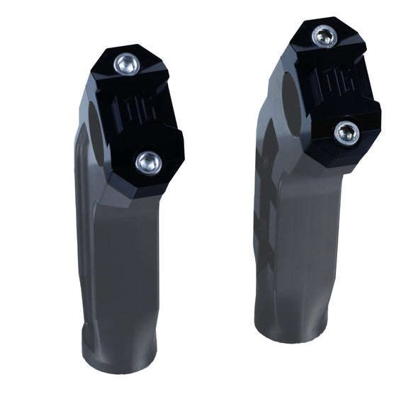 OG Black Dual-Riser Handlebar Top Clamps