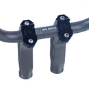 OG Dual Risers Top Clamps - black anodized 6061-T6 aluminum MOTO-style top clamps for 1 1/8" handlebars