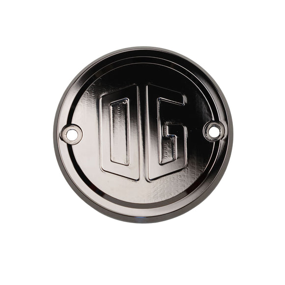 OG Evo & Sportster Points Cover, Black Chrome
