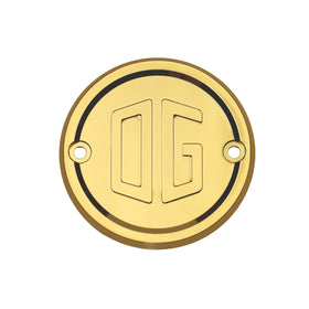 Gold-plated OG points cover for Evo and Sportster motorcycles