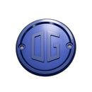 Blue OG points cover for Evo and Sportster motorcycles