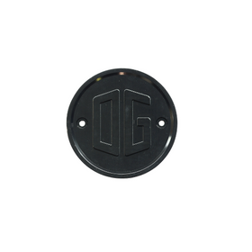 OG black gauge block-off plate for motorcycle gauges